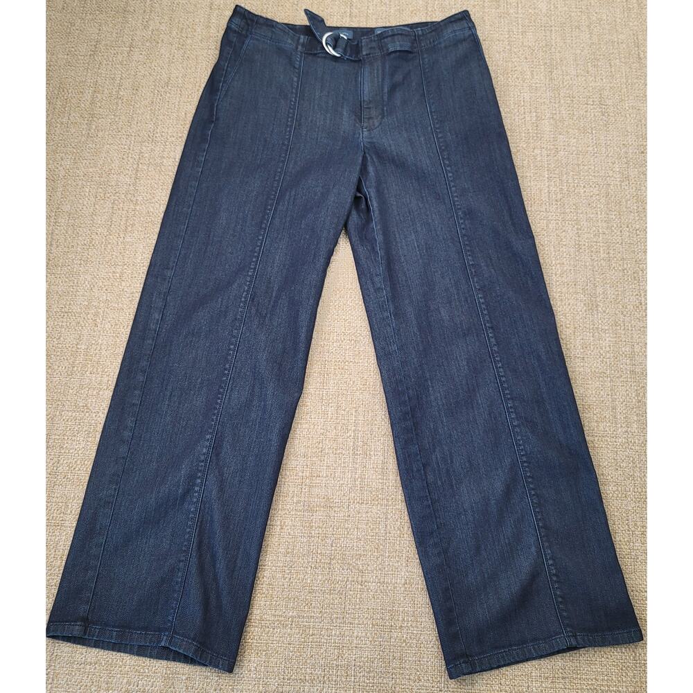 J. Jill Jeans Womens Size 12 Metropolitan Full Leg Dark Wash Trouser Stretch